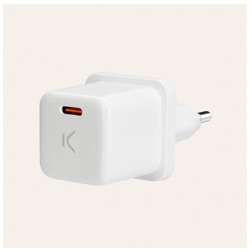 Ksix zidni punjač USB-C 20W PD, mini, ultra brzi, bijeli Slike