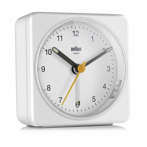 Braun BC 03 W quartz alarm clock analog white Cijene