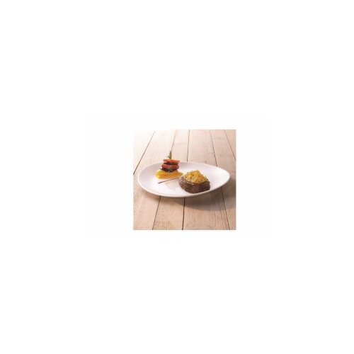 Luminarc plitki ovalni tanjir beli Frend’s time steak 30×26cm Slike