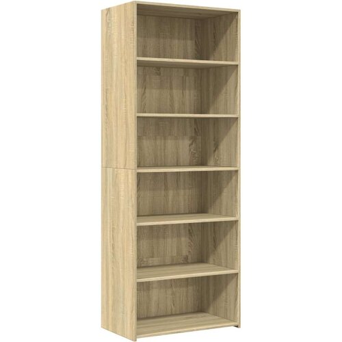 VidaXL Visoka komoda hrasta sonome 70x41x185 cm od konstruiranog drva Slike