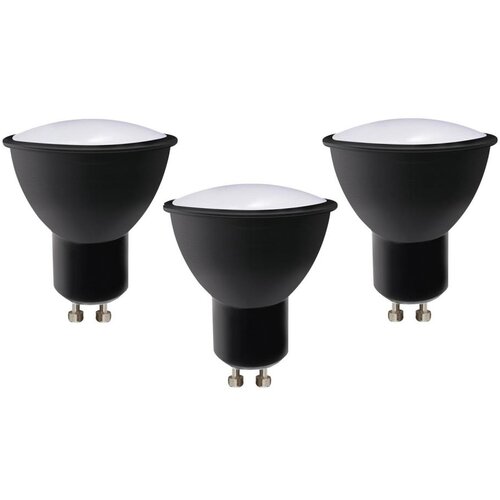  SET 3x LED sijalica ECOLINE GU10/6W/230V 4000K crna - Brilagi Cene