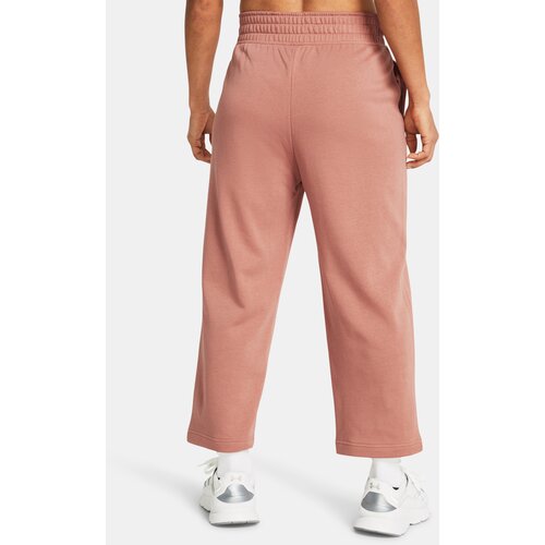 Under Armour Sweatpants UA Rival Terry Crop Wide Leg-PNK - Women Cene