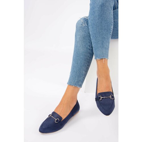 Fox Shoes Navy Blue Women's Flats Slike