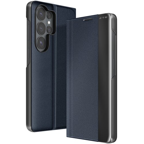 AVIZAR Preklopni etui Galaxy S26 Ultra, dvomaterialni, video stojalo, Nočno modra, (5000274056) Cene