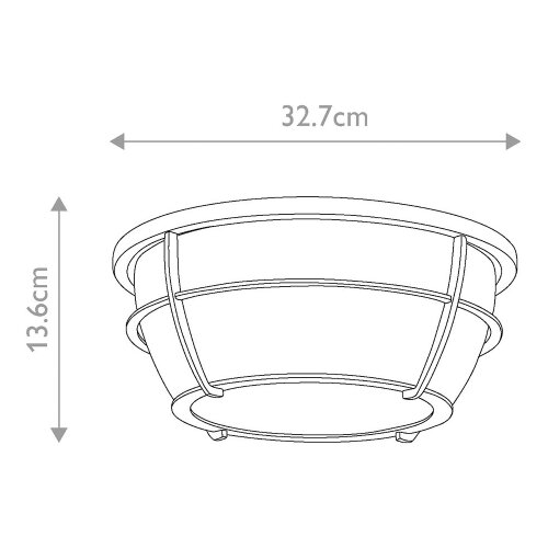 Elstead Lighting Quoizel QZ-CHANCE-F-PC - Stropna svetiljka za kupatilo CHANCE 2xE27/60W/230V IP44 Slike