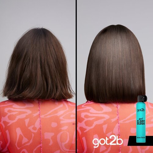 Got2b got Gloss Shine Finish pr&amp;scaron;ilo za za&amp;scaron;čito las pred vročino za sijaj in mehkobo las 200 ml Slike
