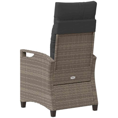  Vrtna stolica 2 pcs Siva i tamno siva 56 x 60 x 112 cm - siva i tamnosiva Slike