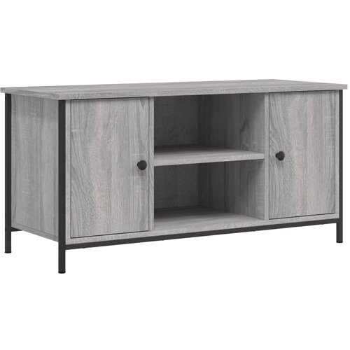Maison Chic TV omarica - TV enota - Televizijska omarica siva sonoma 100x40x50 cm inženirski les, (21699335) Slike