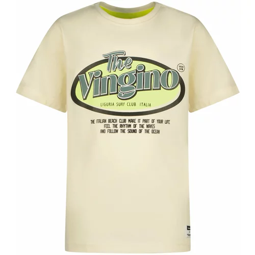 VINGINO Majica limona / zelena / črna / volneno bela