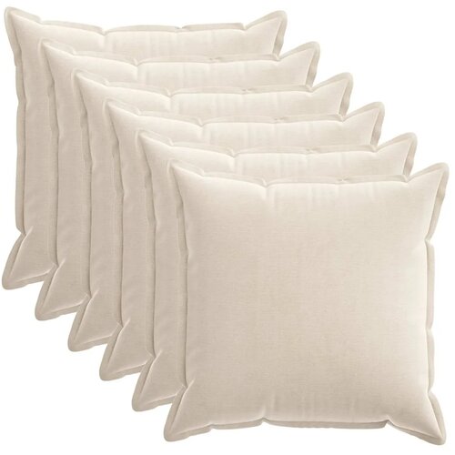  Presvlaka za jastuk 6 kom. HOUTEN Krem 65 x 65 cm - Krem 65 x 65 cm 6 Slike