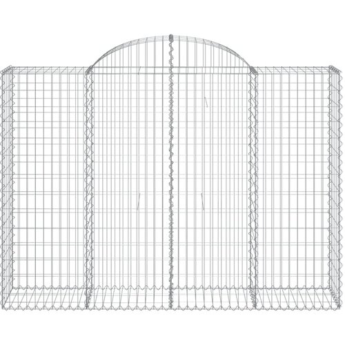  Lučne gabionske ko&amp;scaron;are 18kom 200x50x140/160cm pocinčano željezo Slike
