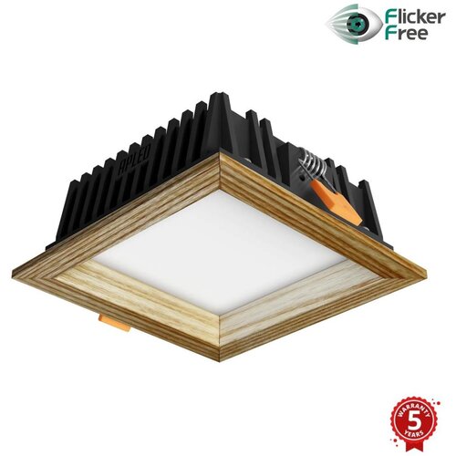 APLED - LED ugradna SQUARE WOODLINE LED/6W/230V 4000K 12x12 cm masivni jasen Cene