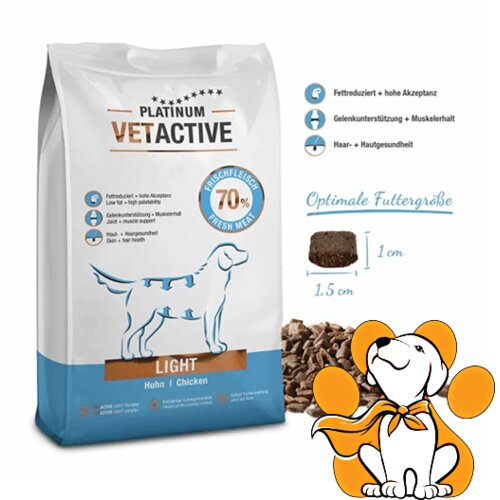 Platinum VetActive Light Hrana za pse, 1.5kg Slike