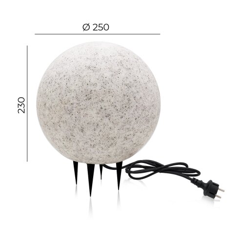  Spolja&amp;scaron;nje dekorativno rasvetno telo GARDEN BALL 1xE27/40W/230V IP65 prečnik 25 cm Slike