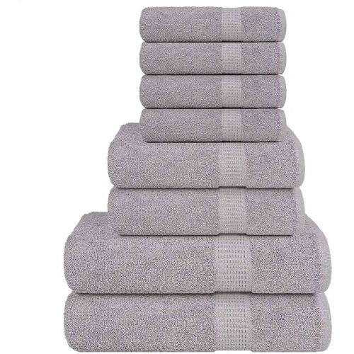 Furnova Komplet brisač 8-delni siva 360 gsm 100% bombaž, (21916568) Cene