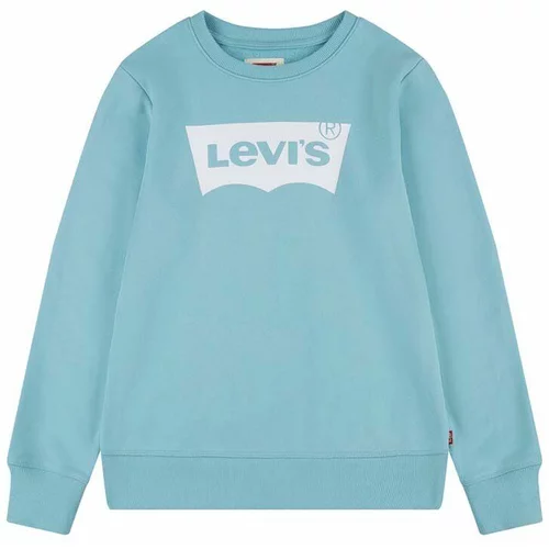 Levi's Otroški pulover turkizna barva