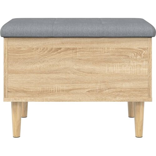  Klupa za pohranu boja hrasta 62x42x46 cm od konstruiranog drva Slike