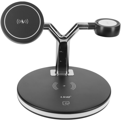 LINQ Polnilna postaja MagSafe 15 W za iPhone, Apple Watch in AirPods, - crna, (20917839) Slike