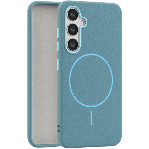  leather grip magsafe maska za samsung galaxy S25 - tirkizna Slike
