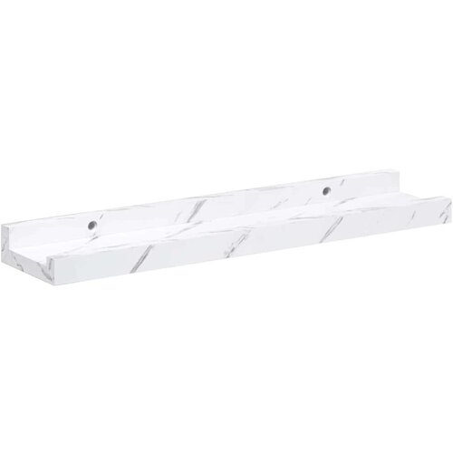 Polica na zidu s policom 2 pcs Bijeli mramor 40 x 9 x 3 cm Slike