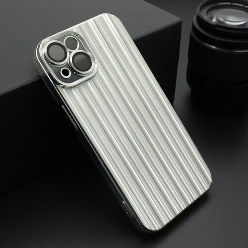 Futrola shining line za iphone 14 (6.1) srebrna Slike