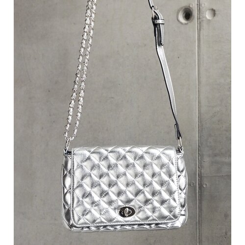 Gemre Silver Quilted Crossbody Bag Quartilla Cijene