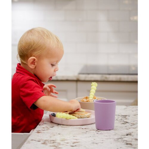 Melii Feeding Set jedilni set Pink, Purple, Grey 3 kos Slike