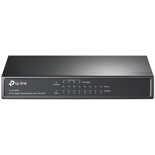 Tp-link TL-SG1008P 8-portni Gigabit Desktop Switch s 4 PoE porta Slike