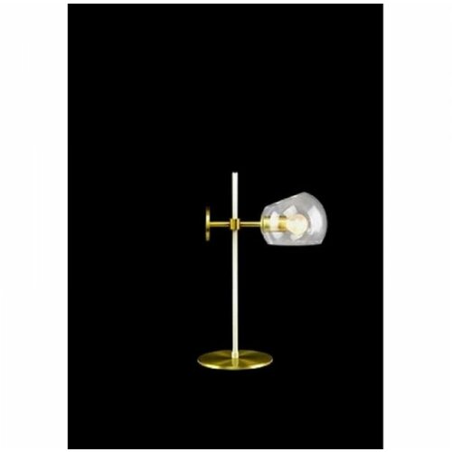 Luna 90 stona lampa 1*E14 gold/white/clear glass Cene