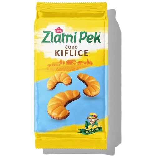 ZLATNI PEK keks čoko kiflice 165g Slike