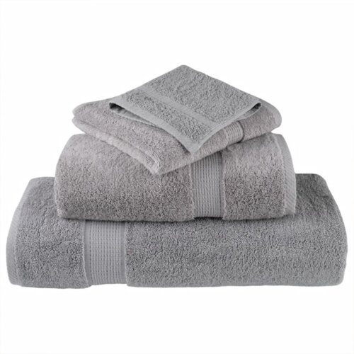 VidaXL Krpice 10 pcs Siva 15 x 21 cm Pamuk Slike