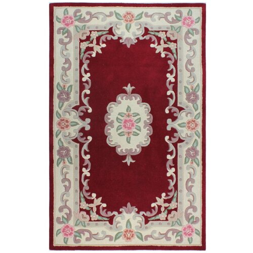 Flair Rugs crveni vuneni tepih Aubusson, 150 x 240 cm Slike
