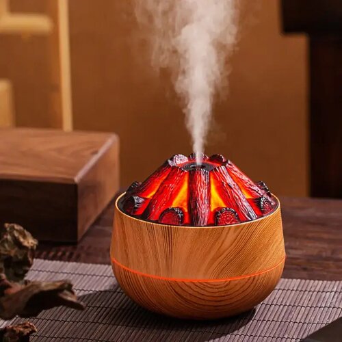  Ultrazvučni ovlaživač Charcoal 300 ml sa LED plamenom Cene