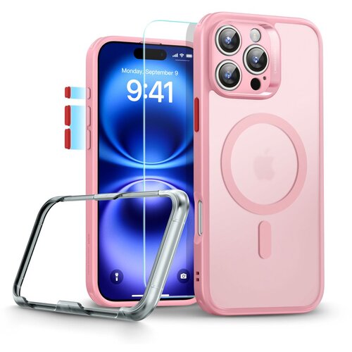 ESR OVITEK ZA IPHONE 16 PRO MAX HALOLOCK MAGSAFE FROSTED PINK, (21970823) Cene