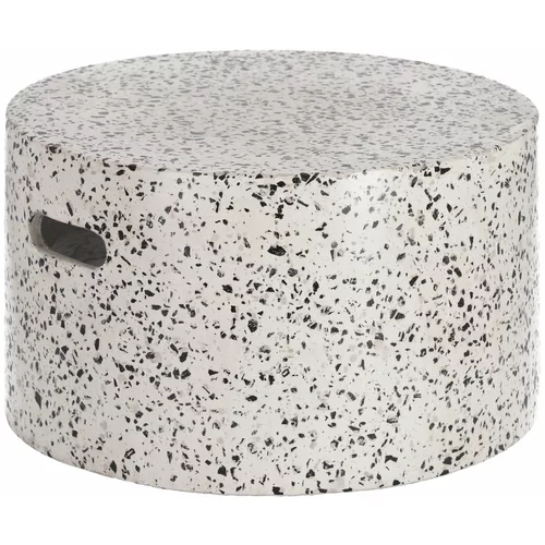 Kave Home Bela betonska dodatna miza Kave Home Jenell, ⌀ 52 cm
