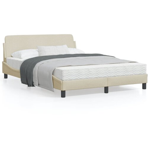 vidaXL Okvir za krevet s uzglavljem krem 120x200 cm od tkanine Cijene