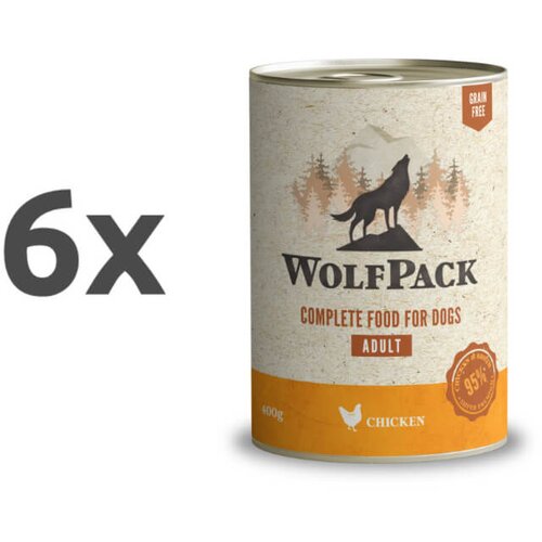 WolfPack adult - piščanec 6 x 400 g Cene