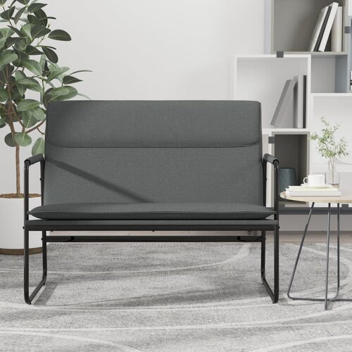  Klupa tamnosiva 100 x 64 x 80 cm od tkanine Cijene