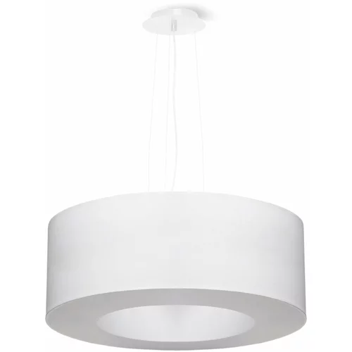 Nice Lamps Bijela viseća svjetiljka s tekstilnim sjenilom ø 50 cm Galata –