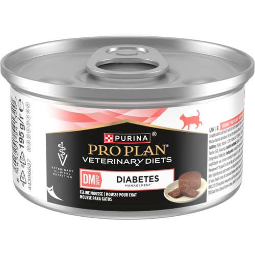 Purina PRO PLAN Veterinary Diets Feline DM ST/OX Diabetes Management Mousse - 24 x 195 g Slike