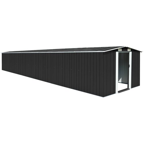 vidaXL Vrtna lopa antracitna 257x779x181 cm pocinkano jeklo Cene