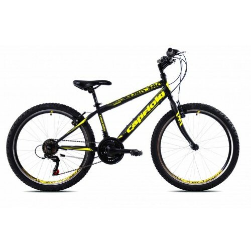 Capriolo dečiji bicikl Rapid 24 crno-žuto Slike
