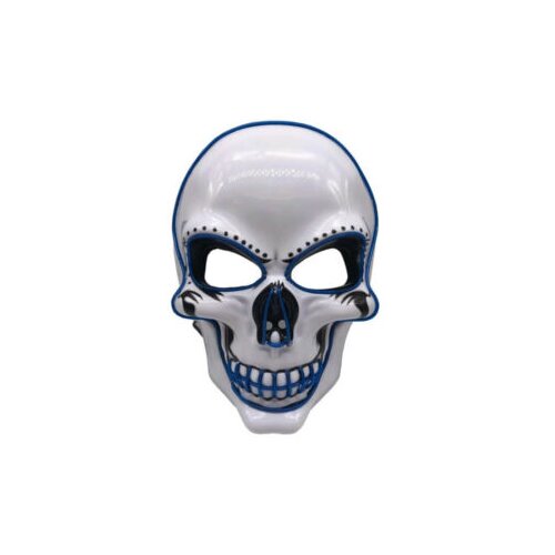 Smania LED maska za Noć vje&amp;scaron;tica - Skull Blue Slike