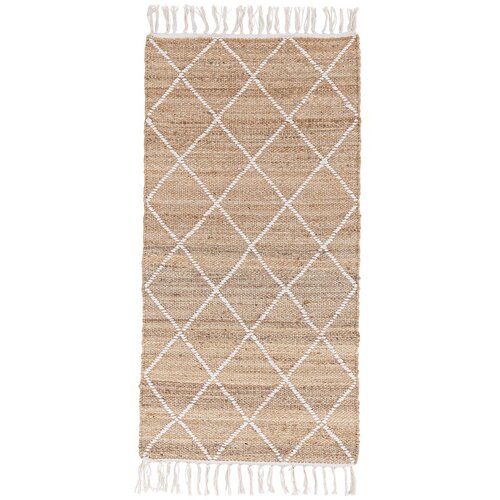 BIZZOTTO Bela/v naravni barvi ročno tkana preproga iz jute 70x140 cm Shaila &amp;ndash; Slike