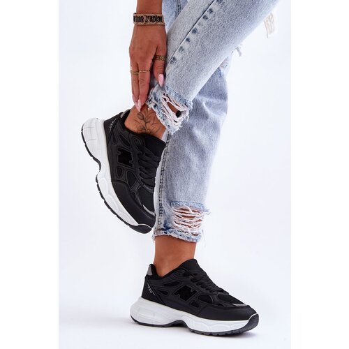 FG2 Women's Stylish Sport Shoes with Mesh Black Venice Cene