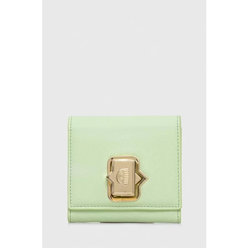 Chiara Ferragni Novčanik za žene, boja: zelena