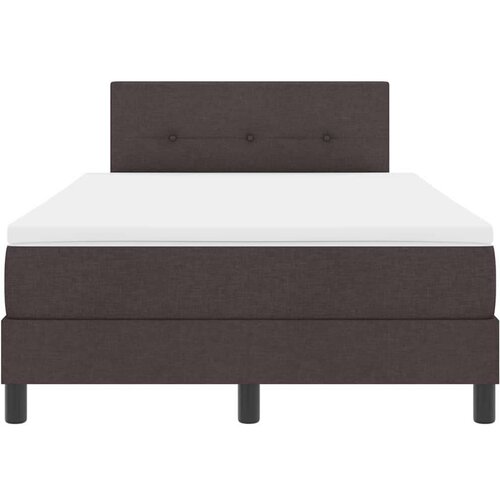 vidaXL Box spring krevet Tamno smeđa 120 x 200 cm tkanina Cene