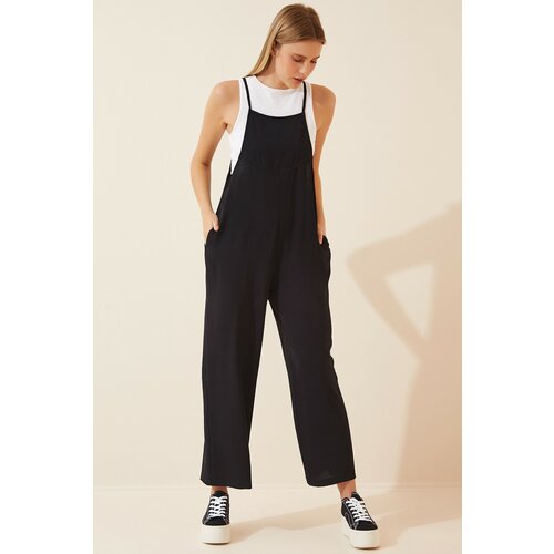 Happiness İstanbul Jumpsuit - Black - Relaxed fit Cene