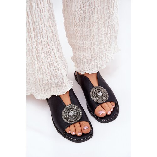 S. BARSKI Shiny Women's Sandals With Decorative Detail S.Barski Cene