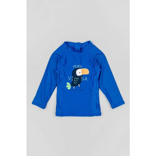 Zippy Otroška dolga majica za kopanje mornarsko modra barva